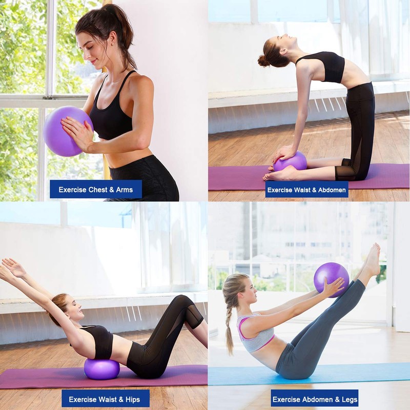 2 Pack Pilates Balls Yoga Balls Barre Balls Mini Exercise