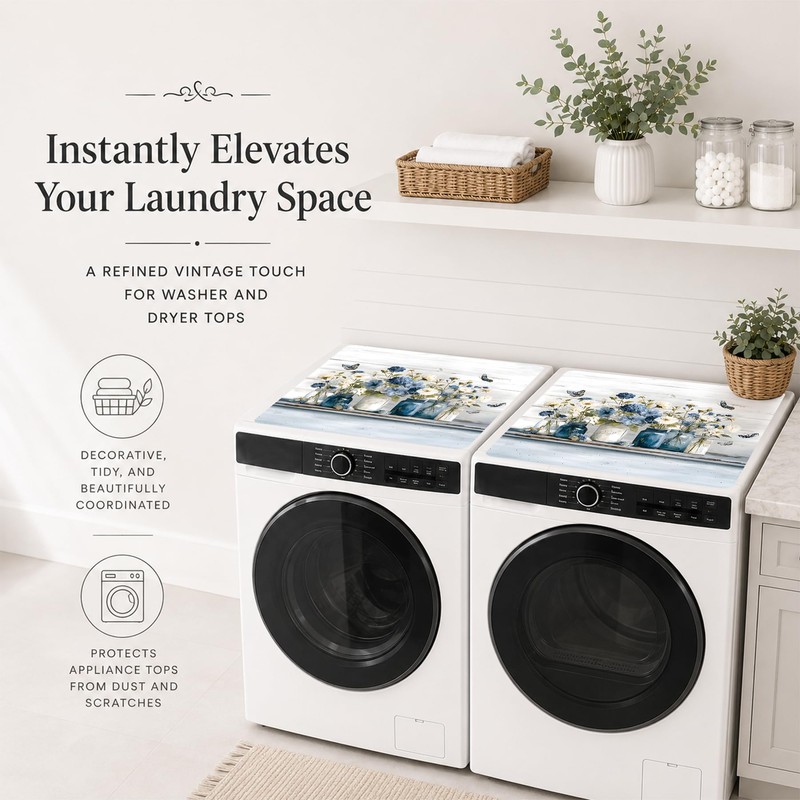 2 PCS Washer and Dryer Topper, Washer Dryer Countertop Protector