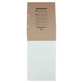 RHINO Recycled A4 Refill Pad, Writing Pad, 160 Page / 8mm Lined with Margin, 1 Pack, White Hole Punched Top Binding Writing Paper, Office & School Stationery Supplies