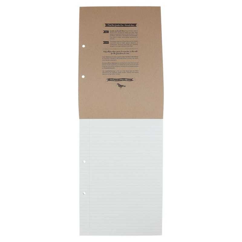 RHINO Recycled A4 Refill Pad, Writing Pad, 160 Page /