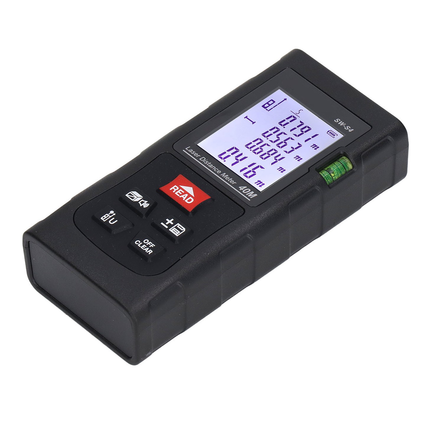 Laser Measure Distance Meter 40m Digital Display Tool for Construction ...