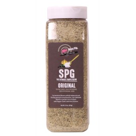 Dizzy Pig SPG Original (Salt, Pepper & Garlic) Seasoning Rub (Quart Shaker) - Hand Made in the USA - Seasons Around 120lbs of Food - MSG Free, Gluten Free