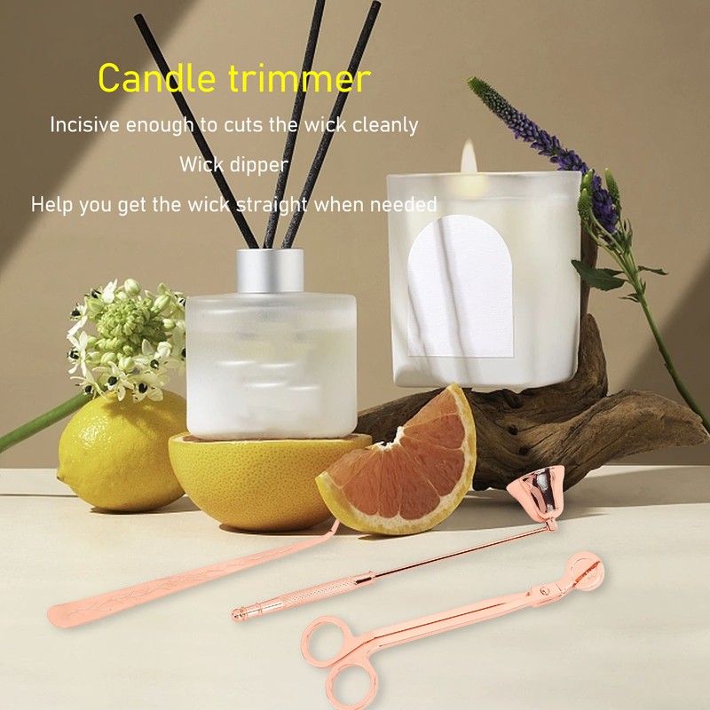 3pcs Candle Wick Trimmer Set Wick Trimmer Candle Snuffer Wick