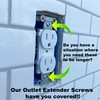 Extra Long Screws for Outlets Receptacles and Switches - Perfect