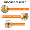 sourcing map Brass Tee Pipe Fitting, 1/8" x 1/8" x
