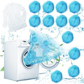 Reusable Laundry Hair Remover Balls - Lint Catcher for Washer & Dryer - Easy Home Solution for Removing Pet Hair, Lint & Fur from Clothes and Bedding