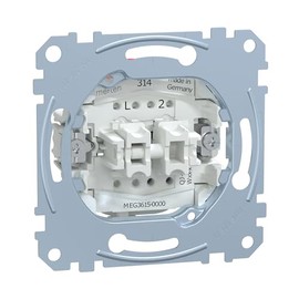 Merten MEG3615 Series Switch Insert 1 Pole, 16 AX, AC 250 V, plug-in terminals