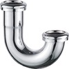 ZM Heavy-Duty Brass J-Bend Sink Trap with Slip Joint Connection,