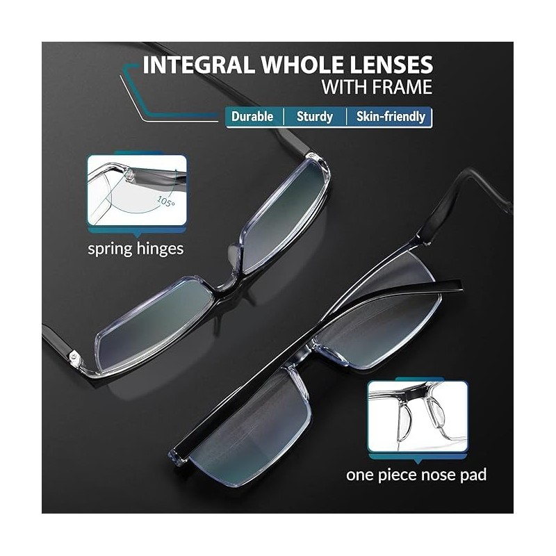 Gaoye 6 pack Executive Style Reading Glasses Men - Durable