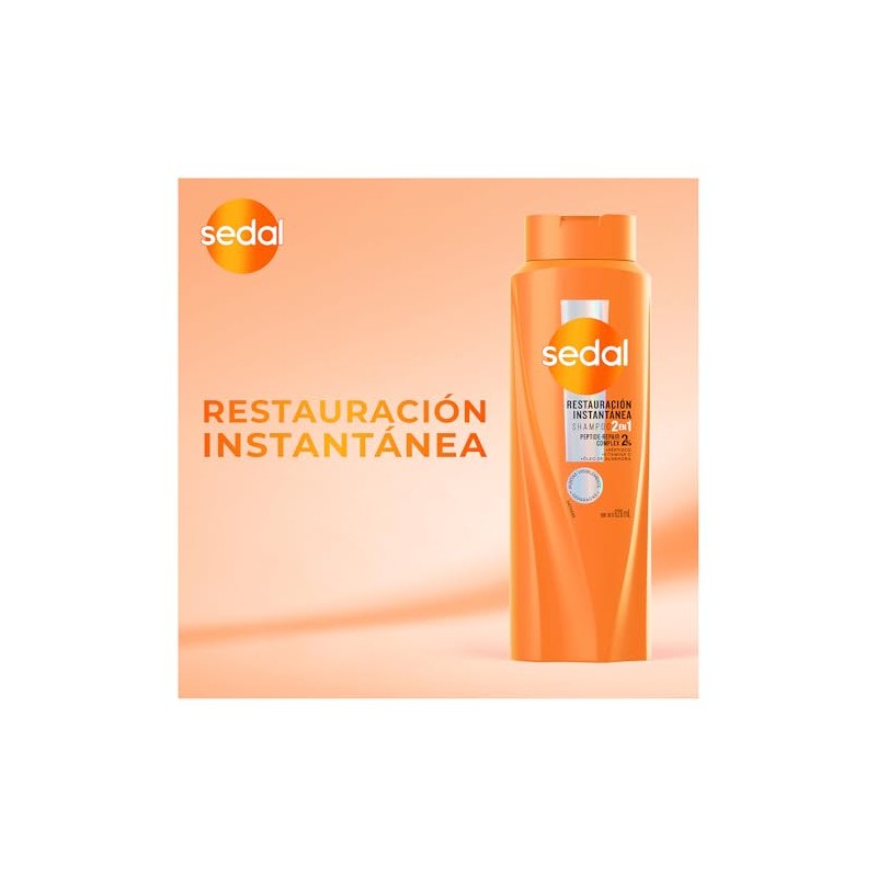 Shampoo Sedal Restauración Instantánea 2 en 1 620 ml