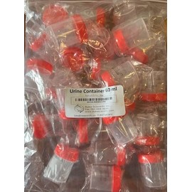 Aaka Scientific Inc., Urine Container 60 ml sterile Pack of 10 Pcs, Urine Collection Container Sterile Sample Specimen Bottle Cup 60 ml Graduated Cups Hospital Urine Collection Sample Sample Bottle