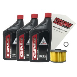 Cyclemax Oil Change Kit compatible with 2005-2019 Honda TRX500FE/FM Foreman 4x4 ES/FOURTRAX Oil Change Kit