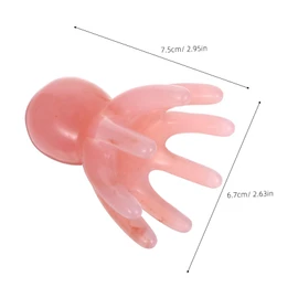 BIUDECO Octopus Scalp Massage Comb Portable Pink Finger Massager Brush for Relaxation and Muscle Relief Guasha Head Massager Tool Enhancing Sleep Quality and Daily Productivity