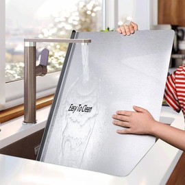 Large Cutting Boards， Stainless Steel Cutting Board Kitchen，Non-Slip “L” Shape Pastry Board，Cutting Mats，Stainless Steel Chopping Board，Xl Metal Cutting Board (50)