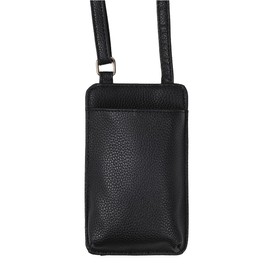 スマホショルダー 撥水 軽量 ミニポーチ スマホポーチ 財布 シンプル かわいい レディース 通学 高校生 大学生 バッグ 軽量 レザー調 ファスナー付き ミニバッグ コンパクト 斜めがけ 肩がけ (ブラック)