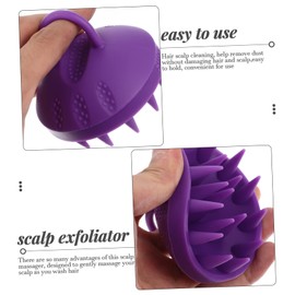 LALAFINA Convenient Travel Scalp Lightweight Household Scalp Exfoliator Brush for Wet Dry Use Relieves Pressure and Promotes Hair Growth Safe for All Hair Types
