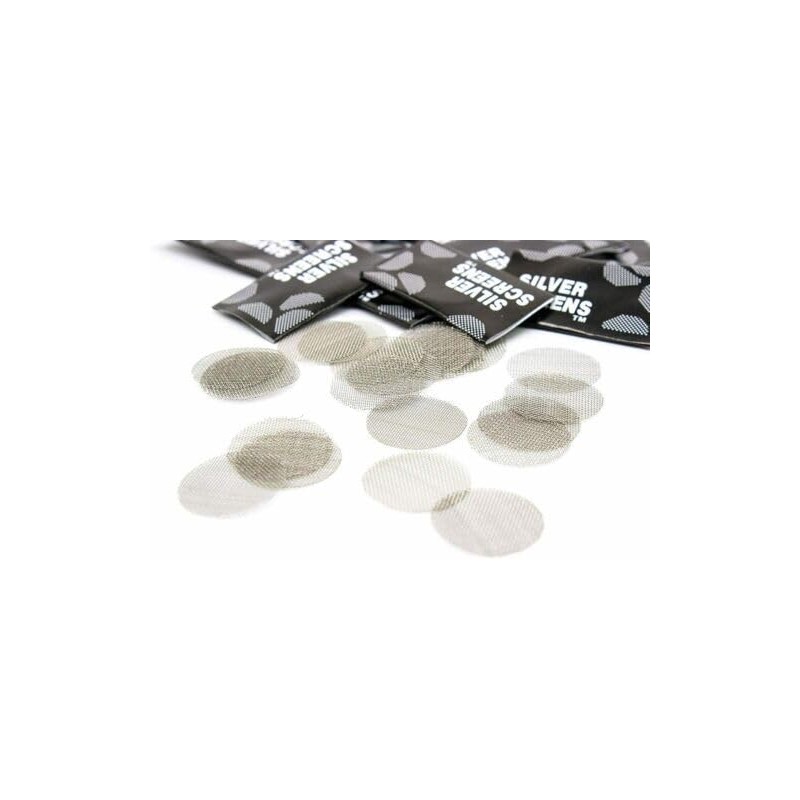 Stainless Steel 50 Pcs Pipes Screen Silver Filters Screens Pipes