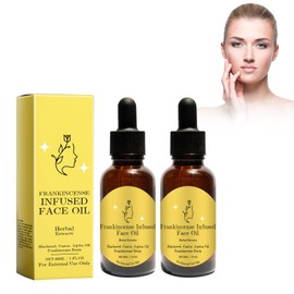 2 Stück Frankincense Resin Oil For Face, Frankincense Resin Infused Oil Bio Weihrauchöl Frankincense Oil Verstärkendes Anti-Falten-Serum Rizinus- Und Jojobaöle Für Das Gesicht, Skincare Hydrates