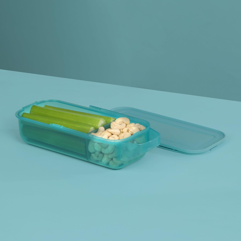 Sistema Ocean Bound Slide 'n Snack Food Storage Container, BPA-Free,