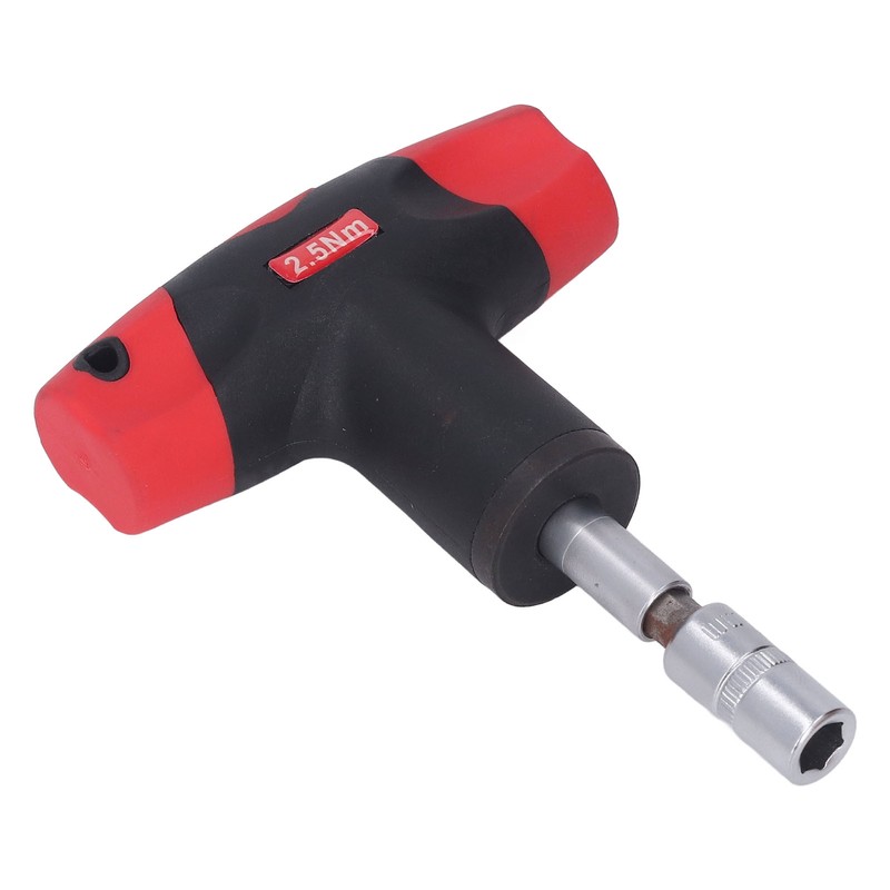 T Handle Wrench Fixed Torsion Chrome Vanadium Steel 1/4in Hex