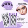 B&Q P02 False Eyelashes, Cat Eye Eyelash Extensions, Fluffy Cluster