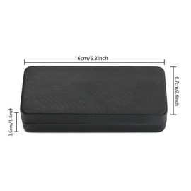 alladaga Hard Shell Eyeglasses Case Protective Glasses Case for Men and Women (Black)