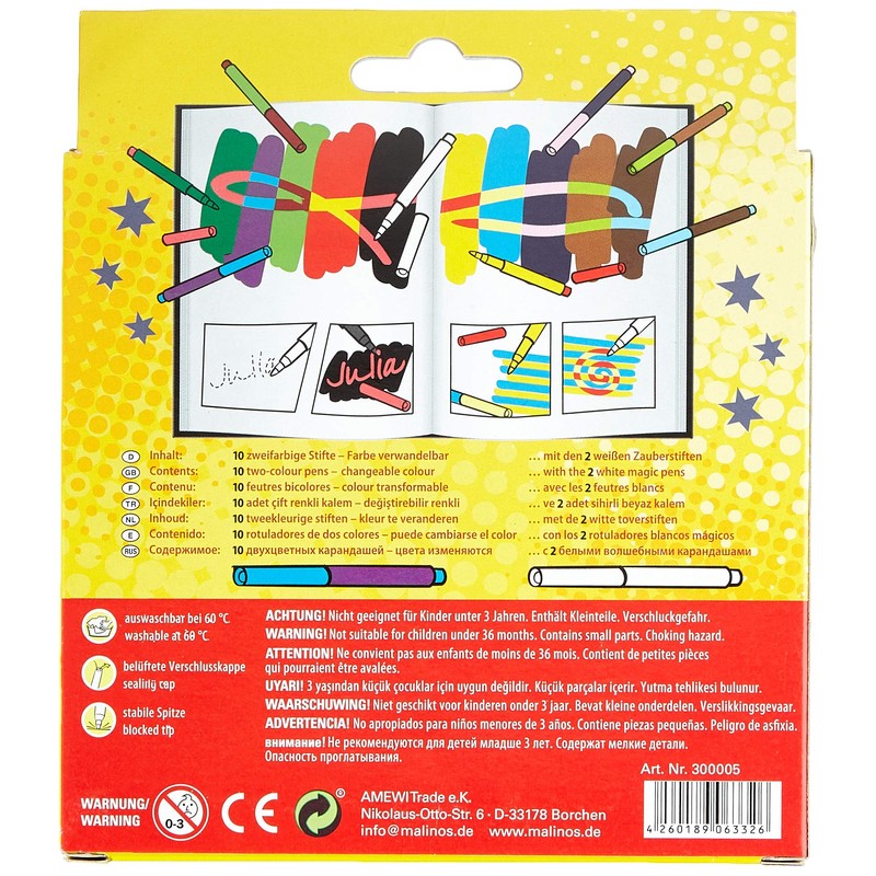 Malinos 300005 drawing magic, 12 pens