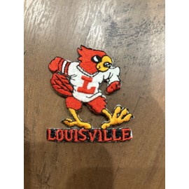 Vtg University of Louisville Cardinals Red Bird Embroidered Logo Patch