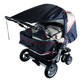 Sunnybaby 11270 Awning for Twin Pushchair UPF 50 + (Black)