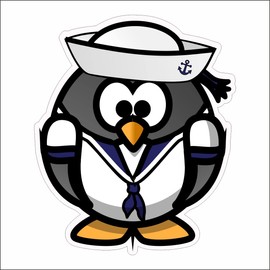 A.M.A shop PVC SAILORED STICKER for Decal Wall Mural Car Motorcycle Helmet Camper