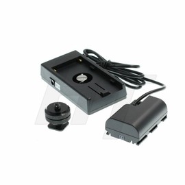 HangTon Full Decoded LP-E6 Dummy Battery NP-F970 770 Mount Plate Adapter 7.4V for Canon EOS R5 R6 5D 7D DSLR Camera (F970-E6)