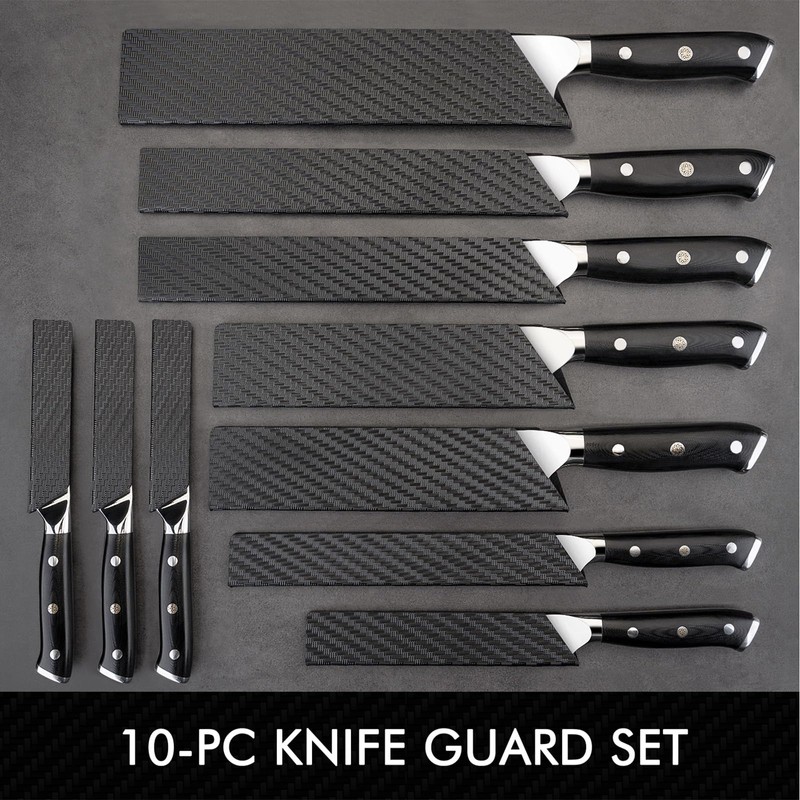 LEVINCHY 10-Pcs Knife Edge Guard, Anti-Slip Waterproof Abrasion Resistant with