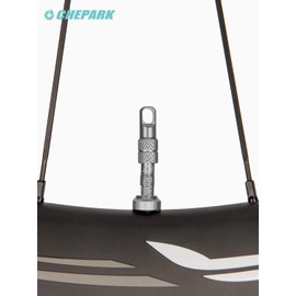 CHEPARK TIL-60-60 Tubeless Valve, Presta Valve, 2.4 inches (60 mm), Aluminum, Valve Core Tool, Insert Compatible, For Tubeless Tires, Silver