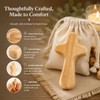 Small Wooden Crosses, 24 Pieces Holding Cross, 2.36in Portable Prayer