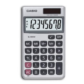 Casio SL300V Basic 8-Digit Solar Calculator