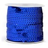 FQTANJU Royal Blue 6mm Crafts Round Flat Sequin Strip Trim