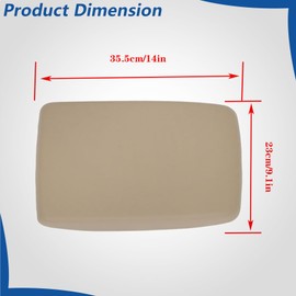 WFLNHB Beige Tan Center Console Lid Armrest Cover Replacement for Highlander 2009 2010 2011 2012 2013 2014