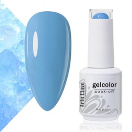 Arte Clavo Gel Polish 15ml Blue Nail Gel Soak Off LED Nail Lamp Gel Polish Nail Art Manicure Salon DIY Home Gel Polish 0.5Oz 1413…