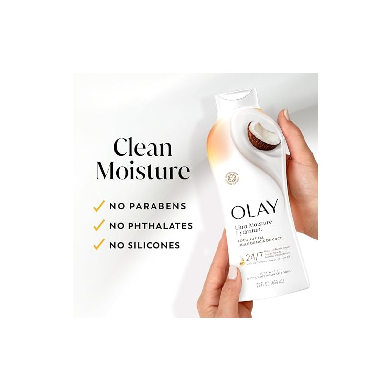 Olay Ultra Moisture Coconut Oasis Body Wash, 22 oz