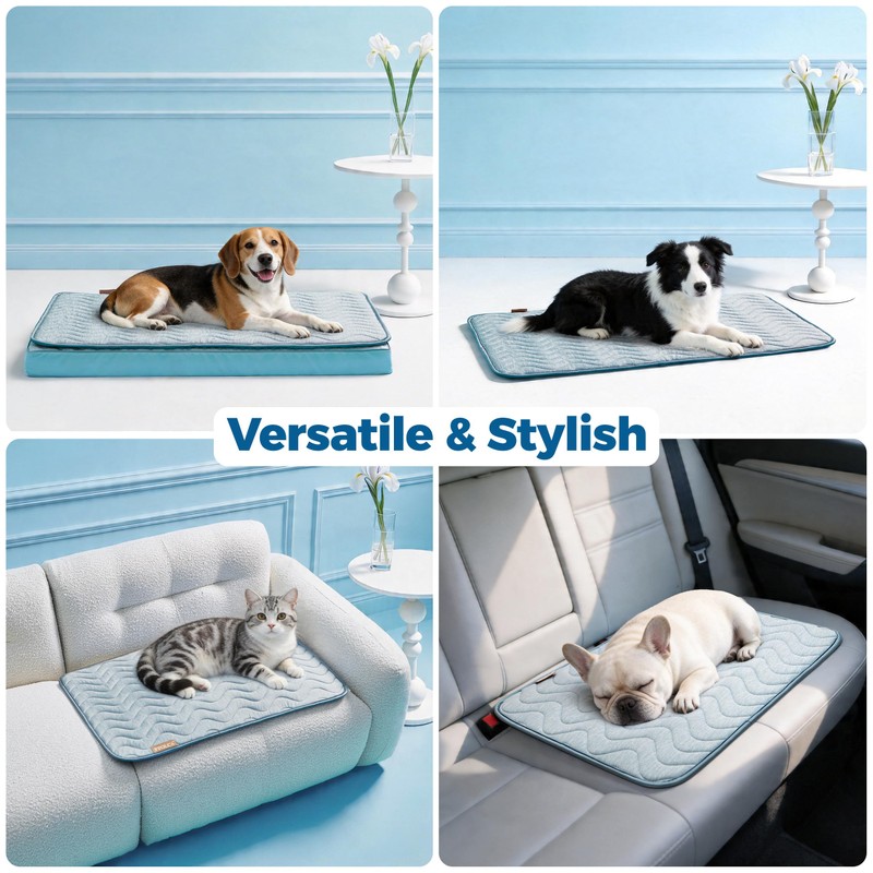PPOLCA Waterproof Cooling Mat for Large Dogs - Q-MAX>0.5, Thin