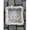 Burkhardt Korbwaren Plant Basket Square in Rattan Grey Approx. 28
