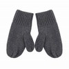 Snugtime Cotton Cable Knitted Mitten, Charcoal, Small