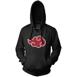 Ripple Junction Naruto - Shippuden Adult Akatsuki Frames Pullover Fleece Hoodie XL Black