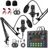 sktome Podcast Equipment Bundle for 2, V8s Voice Changer with