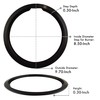 Range Kleen P1056RGE8 Style D Black Porcelain 4-Pack Drip Pans