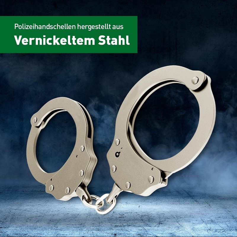 Shoke Genuine Police Handcuffs - Chain Lock with Lock -