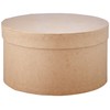 Glorex Round Cardboard Storage Box – Natural, 16 x 16