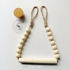 Wood Bead Toilet Paper Holder Boho Toilet Roll Holder Bathroom