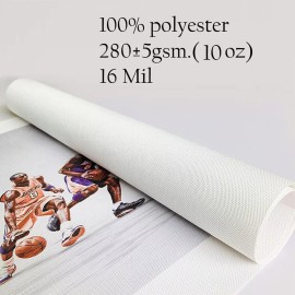 AD. Printing Materials Store Polyester Canvas Roll 60in x 40ft Waterproof Matte Inkjet Canvas--white