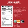 Theo Chocolate Pure Organic Dark Chocolate Bar, 70% Cacao, 12